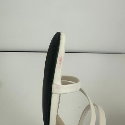 LACUONE Strappy Heels for women Block Heels Square Toe Chunky Ankle, Size 8.5