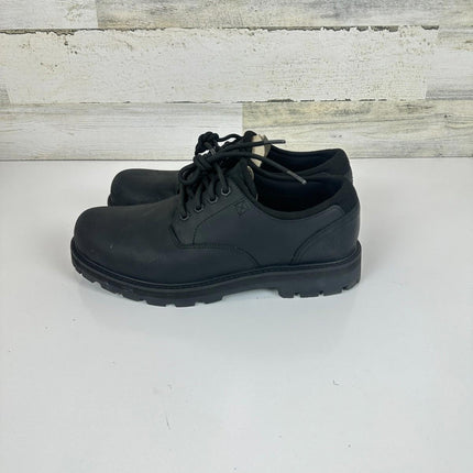 Timberland Men's Britton Road Low Lace-Up Waterproof Shoe, Black Full Grain,8.5M