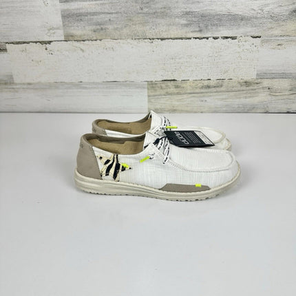 Hey Dude Women's Wendy Star White, Women’s Shoes, Lace Up, Comfortable, Size 7