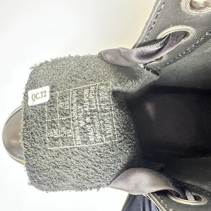 Dr. Martens Women's Molly Combat Boot Black Buttero Leather Size 8