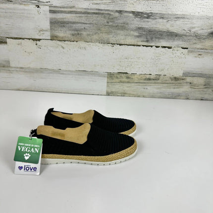 Skechers BOBS Women's 113245 Ballet Flat, Black, Size 5.5