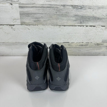 Columbia Men's Crestwood Mid Waterproof Hiking Boot Size 9.5 Wide Black Charcoal