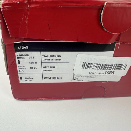 New Balance Women's 410 V8 Trail Running Shoes,Grey/Electric Indigo/Black Size 8