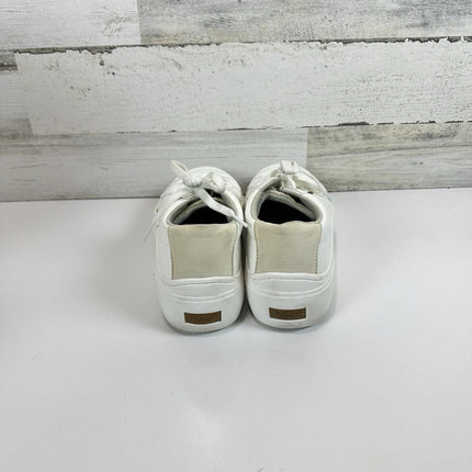 Dr. Scholl's Women's Time Off Taupe Casual Sneakers Size 8 Medium White Leather