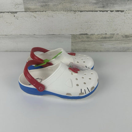 Crocs Hello Kitty iam Classic Clogs Red/White/Blue, W Size 9M, Men 7M 209438-100