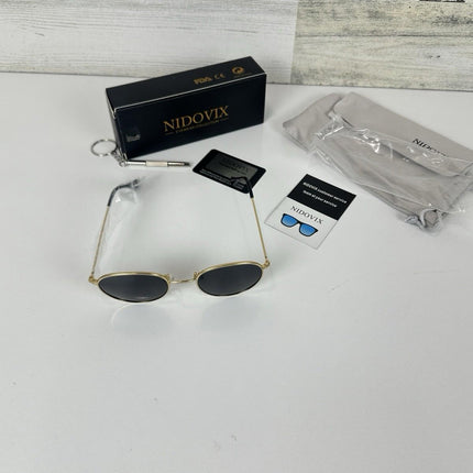 NIDOVIX Kids Polarized Sunglasses Classic Metal Frame for Boys & Girls
