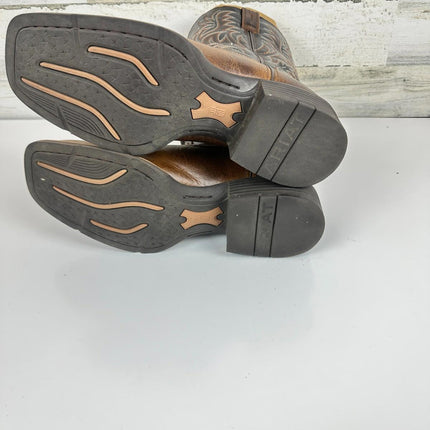 ARIAT Mens Sport Wide Square Toe Western Boot Peanut Butter/Chaga Brown 9.5 Wide