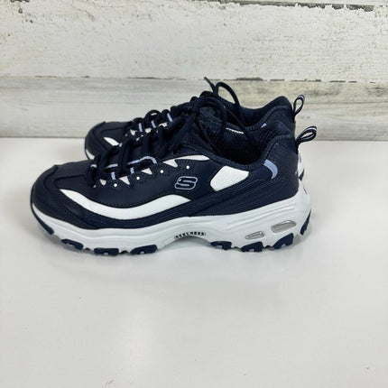Skechers Women's D'Lites - Fresh start shoes, Navy Size 8 M 11931