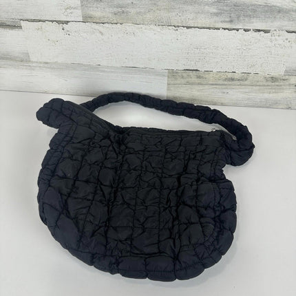 CALUOMATT Large Puffer Tote Bag for Women Padded Quilted Hobo Bags, Black