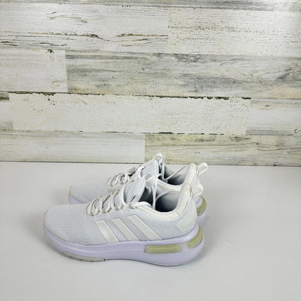 adidas Women's Racer TR23 Sneaker, White/Zero Metallic/Grey, Size 8 IG7347