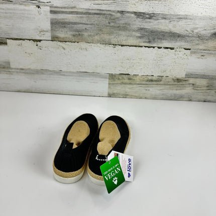 Skechers BOBS Women's 113245 Ballet Flat, Black, Size 5.5