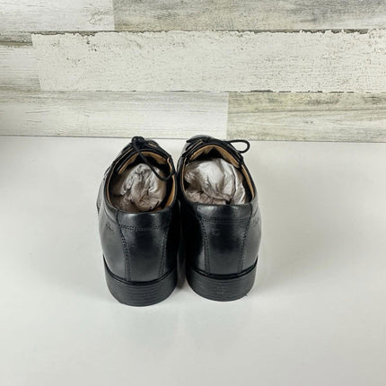 Clarks Men's Tilden Cap Oxford Black Leather Tilden Cap Size 10.5 W New with Box