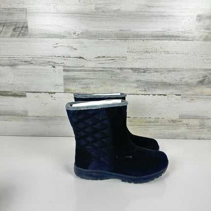 Women's Columbia Ice Maiden Slip III Waterproof Winter Snow Boots Black Size 10