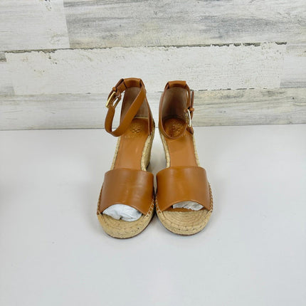 Vince Camuto womens Leera Espadrille Wedge Sandal, Tan,Size 9