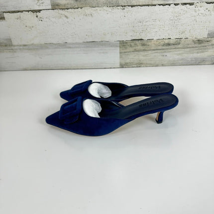 Volrina Kitten Heel Mules Sandals for Women Pointed toe Square Buckle, Size 11