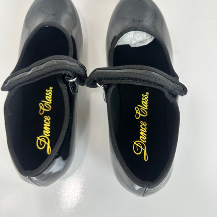 Dance Class shoes MJ101 Beginning Tap Mary Jane,Black, Size 2 M US