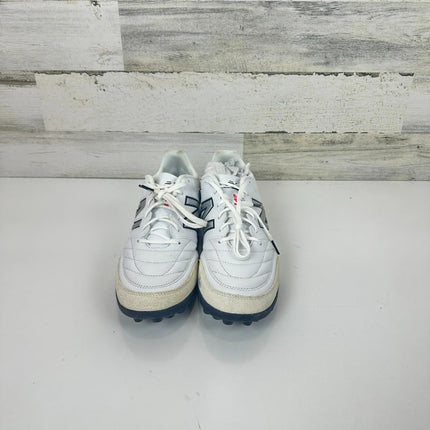 New Balance Men's 442 V2 Team TF Soccer Shoe, White/Black, 11 Wide