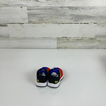 New Balance Kid's Fresh Foam Arishi V2 Bungee Running Shoe, Neo Flame,Red Size2W