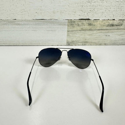 Ray-Ban Adult RB3025 Aviator Polarized Gunmetal/Blue/Grey 58mm Sunglasses
