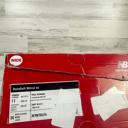 New Balance Men's Dynasoft Nitrel V6 Trail Running Shoe, Phantom/Black, Size 11