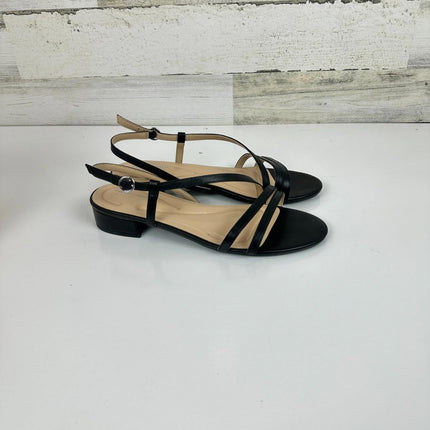 Easy Spirit Women's Glenni Sandal, Black, 10 Wide