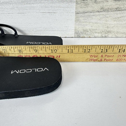 Volcom Women's School Flip Flop Sandals Black Size 8 Medium US