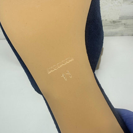 Volrina Kitten Heel Mules Sandals for Women Pointed toe Square Buckle, Size 11