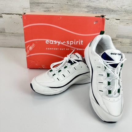 Easy Spirit Women's Romy Sneaker, White Multi Leather, Size 9.5 M