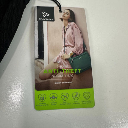 Travelon Anti-Theft Classic Travel Bag Black Crossbody