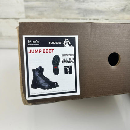 ROCKY Side Zipper Jump Men's Boot, Black, Nonmetallic, Oil & Slip Resisting, 11M