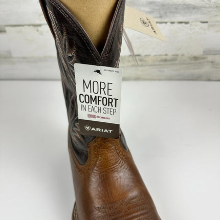 ARIAT Mens Sport Wide Square Toe Western Boot Peanut Butter/Chaga Brown 9.5 Wide