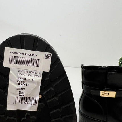 Giani bernini Faux Leather Ankle Women's boots, Black, Size 10