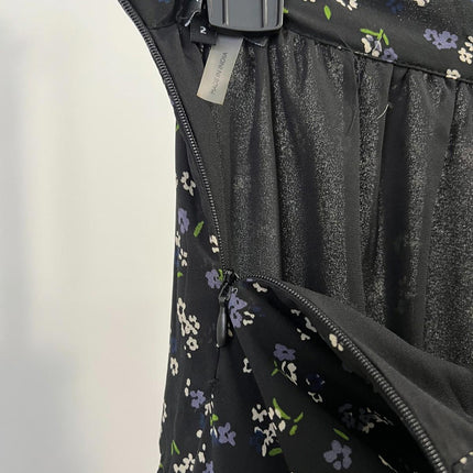 1.state a Line MIDI Skirt for Women’s, Black, Size 2, 8134433