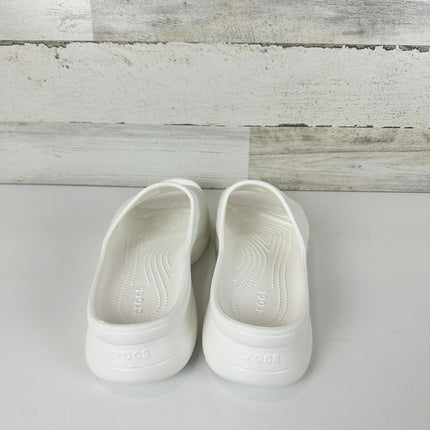 Crocs Women's Bae Slide Platform Sandals Size 9W - White