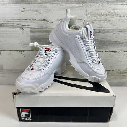 Fila Women's Disruptor 2 Premium Casual Shoes White/Size 10 US