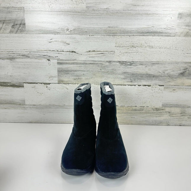 Women's Columbia Ice Maiden Slip III Waterproof Winter Snow Boots Black Size 10
