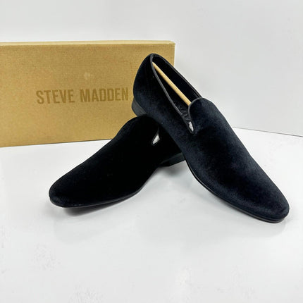 Steve Madden Men's Laight Slip-On Loafer, Laight (099100), Black VEL, Size 10