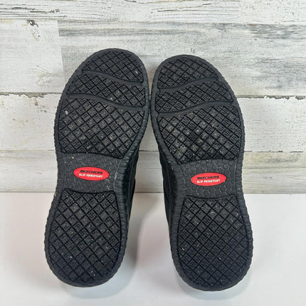 SKECHERS Delson 3.0 Slip Resistant Men’s Work Shoes Black Size 10.5 With Box