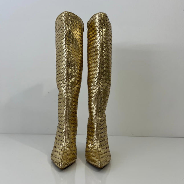 I.n.c. International Concepts Women's Savonia Woven Knee High Boots, Size 7.5M