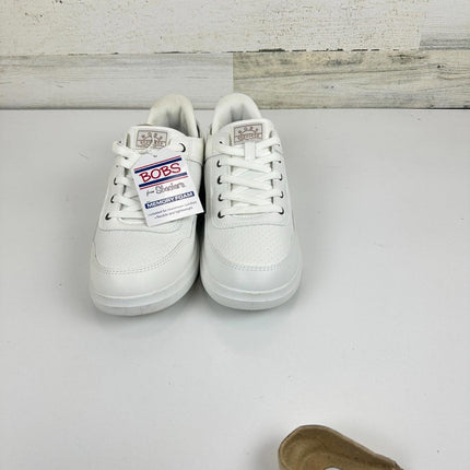 Skechers Women's Hands Free Slip-Ins Bobs D'Vine-So Flattered Sneaker, White,Sz9