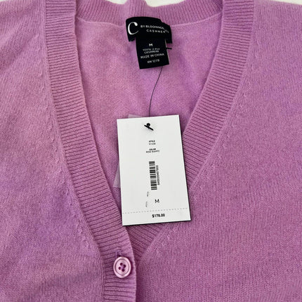 C by Bloomingdale's Cashmere Cashmere V Neck Cardigan - Exclusive, Size M
