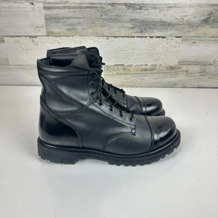 ROCKY Side Zipper Jump Men's Boot, Black, Nonmetallic, Oil & Slip Resisting, 11M