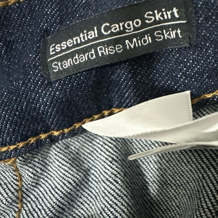 Sanctuary Women’s Essential Cargo Standard Rise Midi Skirt Denim 25 , Blue