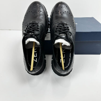 Cole Haan Men's Zerøgrand Remastered Wingtip Oxford Shoes C39601- Black Size 7M