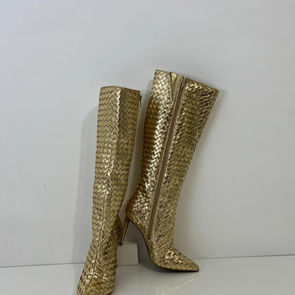 I.n.c. International Concepts Women's Savonia Woven Knee High Boots, Size 6.5M