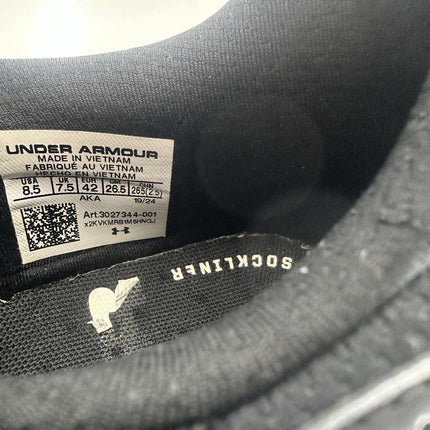 Under Armour Men's Project Rock Blood Sweat Respect4-Black/Castlerock/White 8.5M