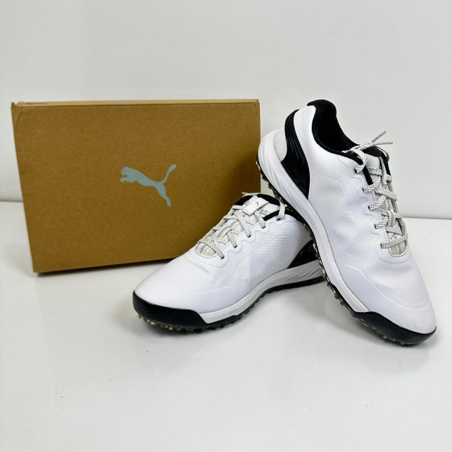 Puma Men's Alphacat Nitro Disc Puma White-Puma Black-Gum, Size 9.5