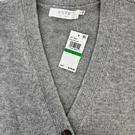 Astr the Label Saffi Women’s Sweater, Gray, Size L