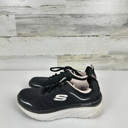Skechers Women's D'lux Walker-Infinite Motion Sneaker, Black/Pink, Size 7