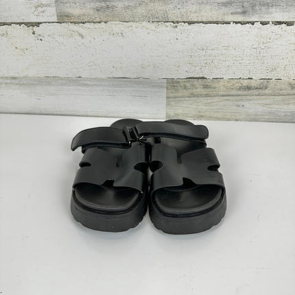 Women's Thick Platform Slide Sandals anti-slip Sole Open Toe Strap Summer, 5